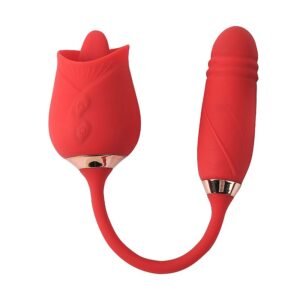 VIBRADOR LÍNGUA E VAI E VEM ROSA RECARREGÁVEL - Imagem 2