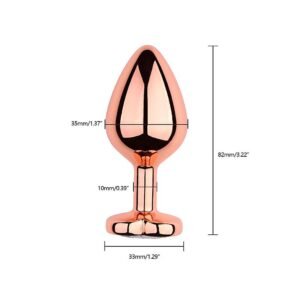 PLUG ANAL ROSE CORAÇÃO - Imagem 3