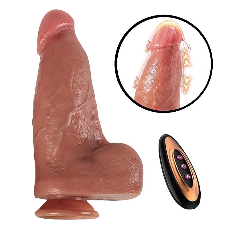 PRÓTESE REALÍSTICA VAI E VEM COM AQUECIMENTO 16 X 6,8 CM