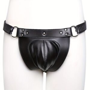CINTO DE CASTIDADE EM FORMATO DE CUECA COM CADEADOS