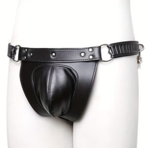 CINTO DE CASTIDADE EM FORMATO DE CUECA COM CADEADOS - Imagem 2