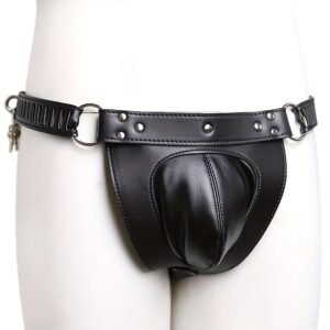 CINTO DE CASTIDADE EM FORMATO DE CUECA COM CADEADOS - Imagem 3