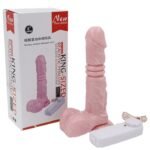 PROTESE PENIANA JELLY TEXTURIZADA COM VIBRAÇÃO 15 X 3,7CM