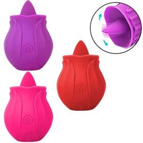 VIBRADOR DE CLITORIS EM FORMATO DE LINGUA FLOWER