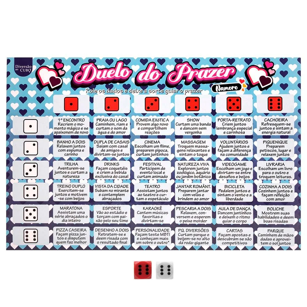 17696154631213_zoom TABULEIRO DUELO DO PRAZER NAMORO - Imagem 1