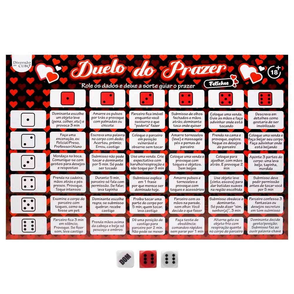 17696155448840_zoom TABULEIRO DUELO DO PRAZER FETICHE - Imagem 1