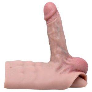 CINTA COM PÊNIS EM SILICONE REALÍSTICO 16,5X 3,5 CM - Imagem 4