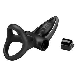 ANEL PENIANO DUPLO COM VIBRO COCK RING - Imagem 5