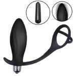 ANEL PENIANO COM PLUG PARA PROSTATA COM VIBRO