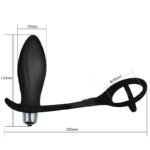 ANEL PENIANO COM PLUG PARA PROSTATA COM VIBRO - Imagem 5