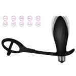 ANEL PENIANO COM PLUG PARA PROSTATA COM VIBRO - Imagem 4