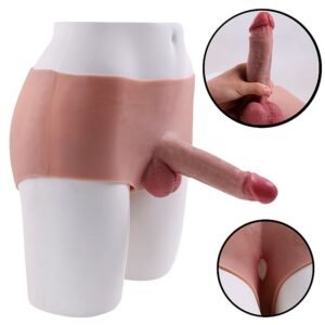 CINTA COM PÊNIS EM SILICONE REALÍSTICO 16X 4,3 CM - Imagem 2