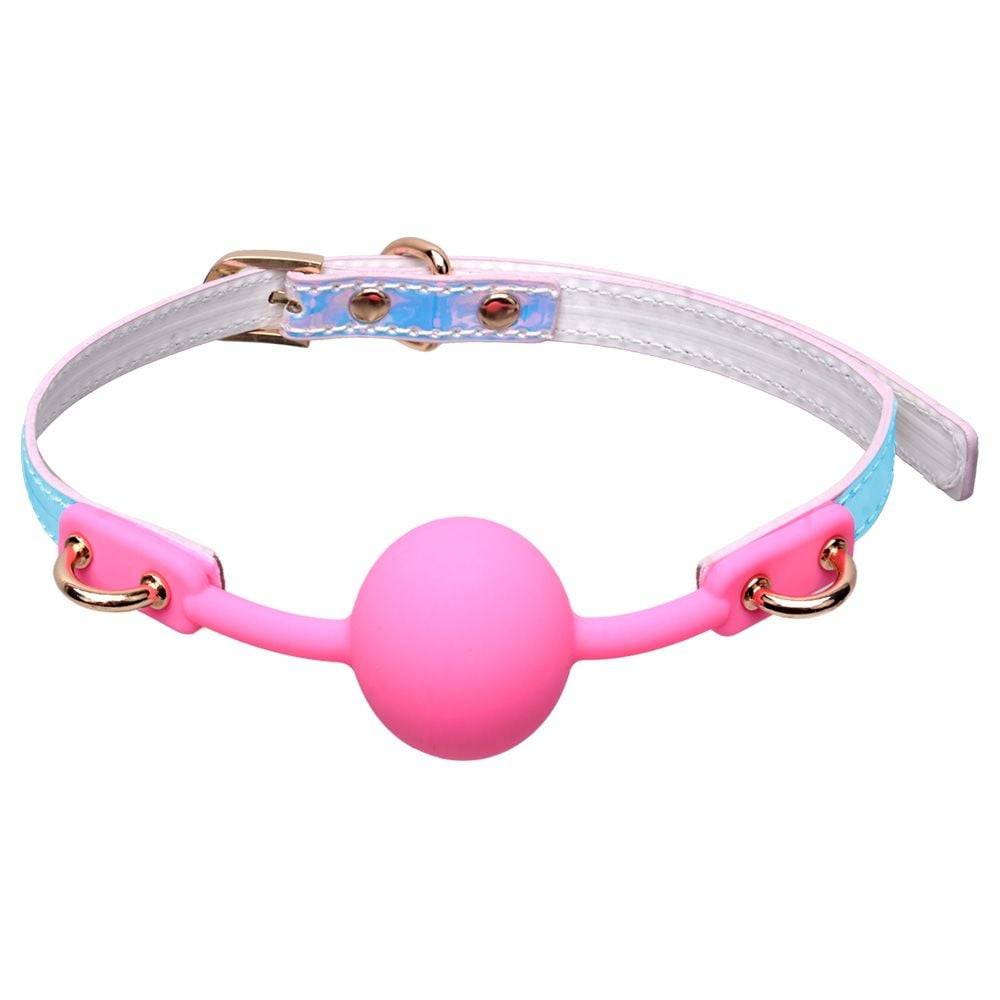 17736736564309_zoom MORDAÇA EM BOLA LUXURY PINK - Imagem 1