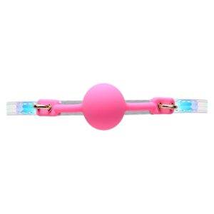 MORDAÇA EM BOLA LUXURY PINK - Imagem 2