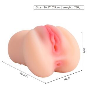 MASTURBADOR REALISTICO ANUS E VAGINA 16,5 x 9,0 CM - Imagem 5