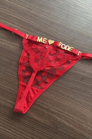 CALCINHA BORDADA GLAMOUR CORAÇÃO - Imagem 3