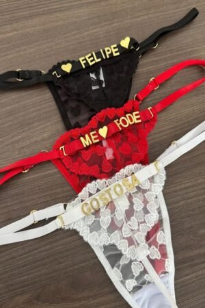CALCINHA BORDADA GLAMOUR CORAÇÃO - Imagem 6