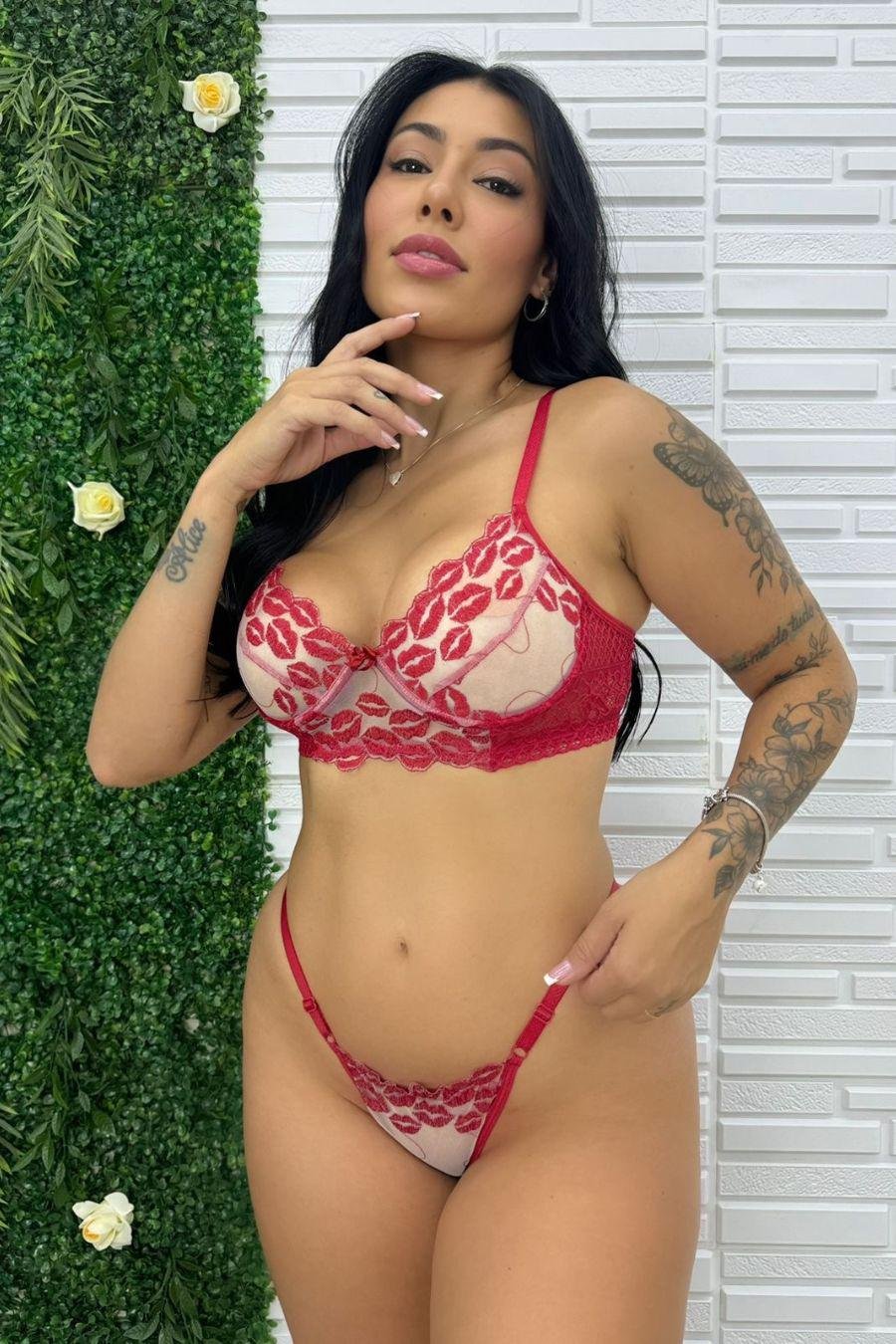 20260409184410_2 CONJUNTO BORDADO KISSES - Imagem 1