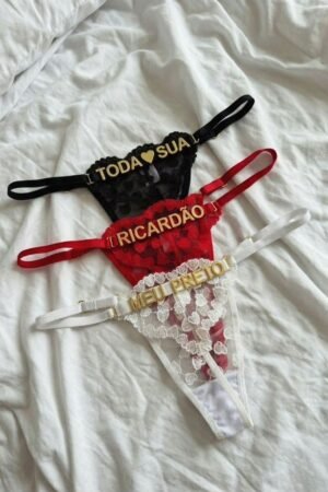 CALCINHA BORDADA GLAMOUR CORAÇÃO - Imagem 9