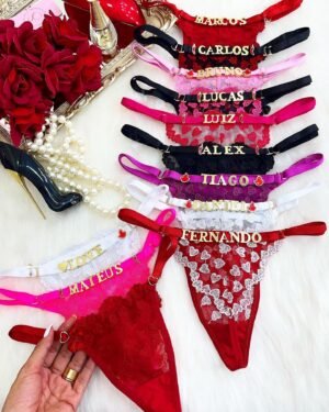 CALCINHA BORDADA GLAMOUR CORAÇÃO