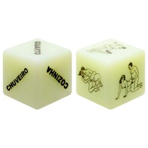 🎲🔥 DADOS DO PRAZER DUPLO BRILHA DO ESCURO 🎲🔥 - Imagem 2