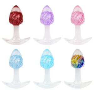 PLUG ANAL EM SILICONE CRISTAL P