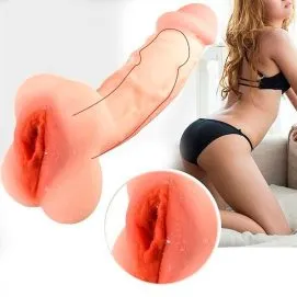 MASTUBADOR MASCULINO EM CYBERSKIN VAGINA E PÊNIS