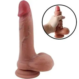 PRÓTESE REALÍSTICA DUPLA CAMADA 13 X 3 CM