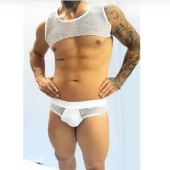 CONJUNTO CUECA + CROPPED SUPLEX ARRASTÃO