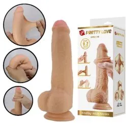 PRÓTESE REALÍSTICA DUPLA CAMADA SUPER REALÍSTICO DRACO BEGE